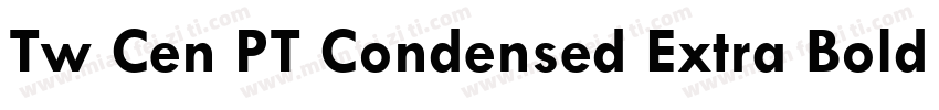 Tw Cen PT Condensed Extra Bold字体转换